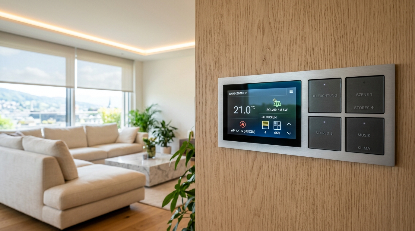 Écran tactile mural Domotique KNX et gestion solaire dans nos villas à Tarbes