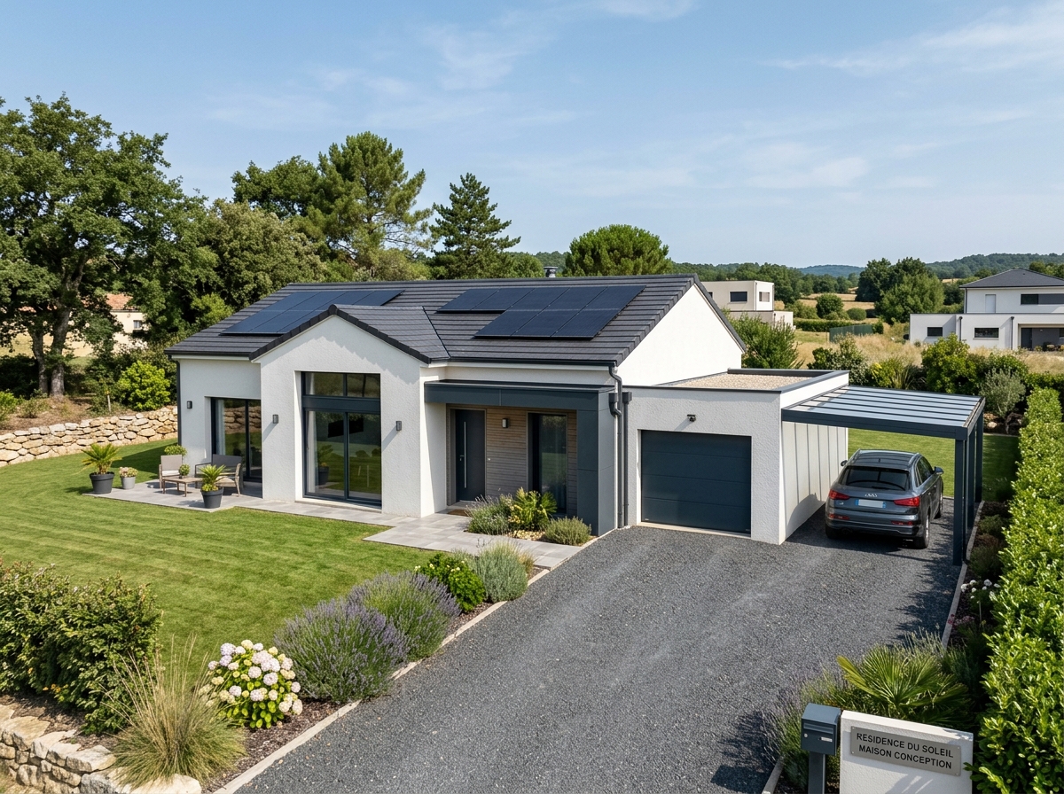 Villa Plain-Pied Lot 1 Tarbes 115 m2 sur 650 m2 avec Garage et Carport